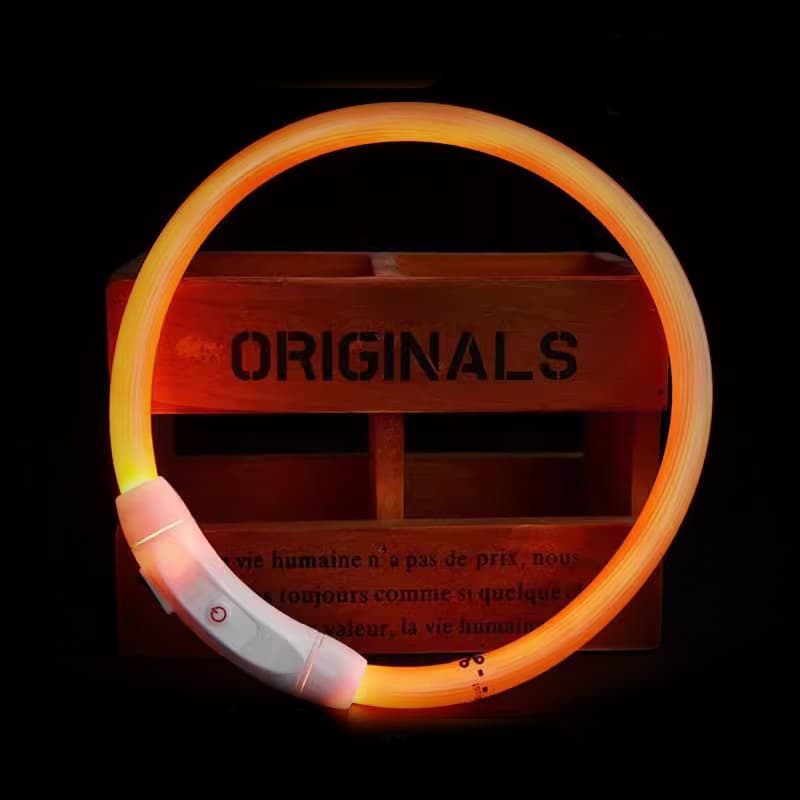 ペット用首輪  多色発光ペット首輪