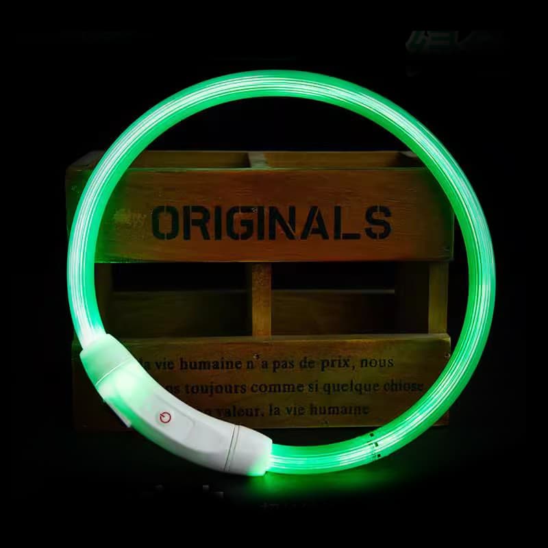 ペット用首輪  多色発光ペット首輪