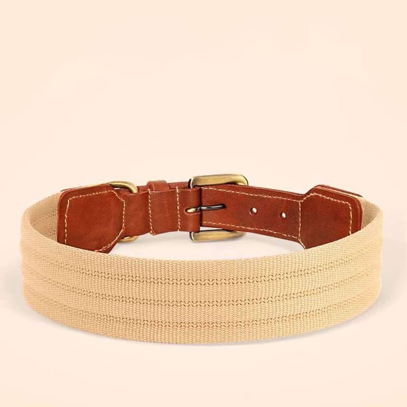 高級牛革製ペット用首輪