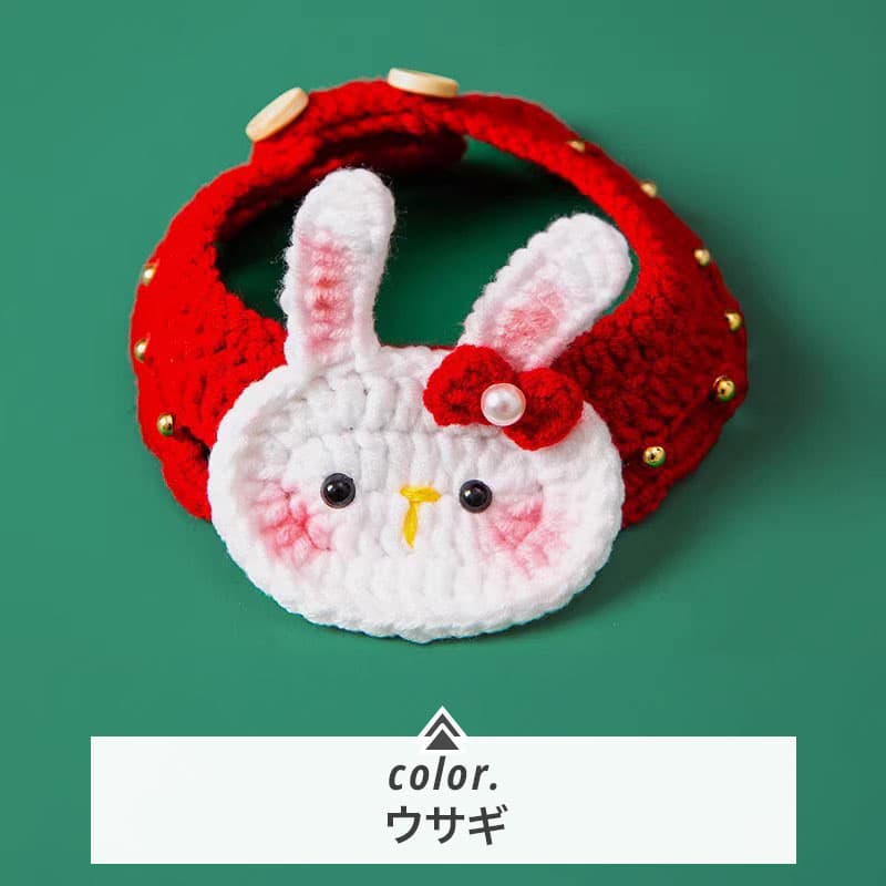 ペット用首輪 ふわもこクリスマス首輪
