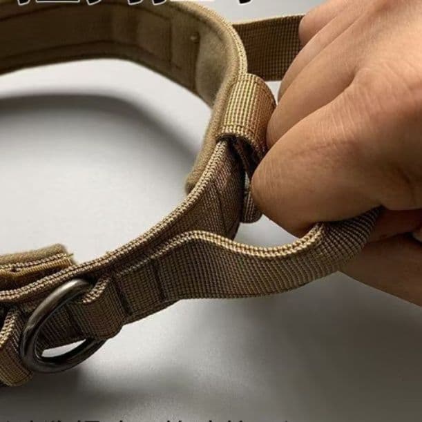 ペット用首輪 タクティカル仕様ナイロン製ワイド首輪　犬用