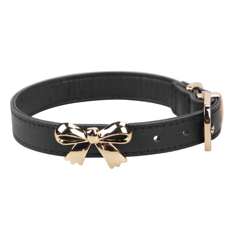 ペット用首輪  リボン飾り付き高級ペット首輪