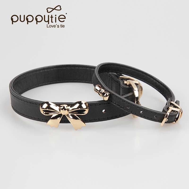 ペット用首輪  リボン飾り付き高級ペット首輪