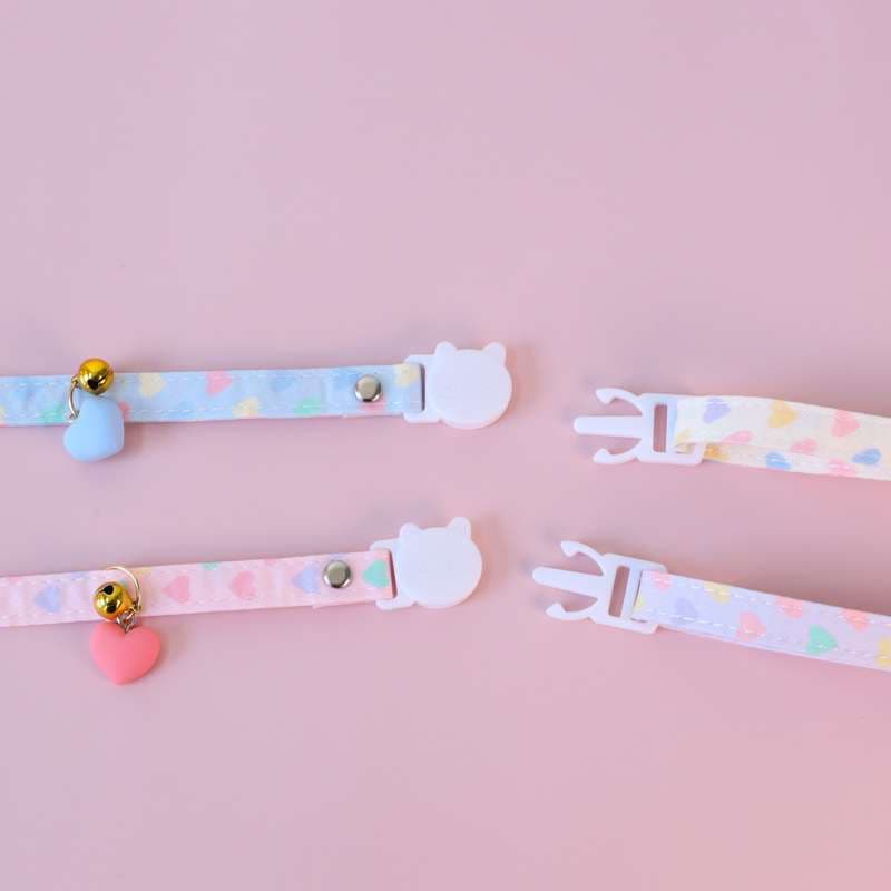 ペット用首輪 幸せのハートチャーム首輪