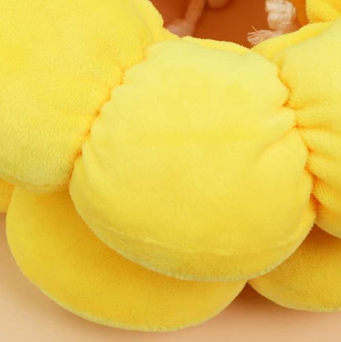 ペット用首輪 ふわふわお花のペット首輪