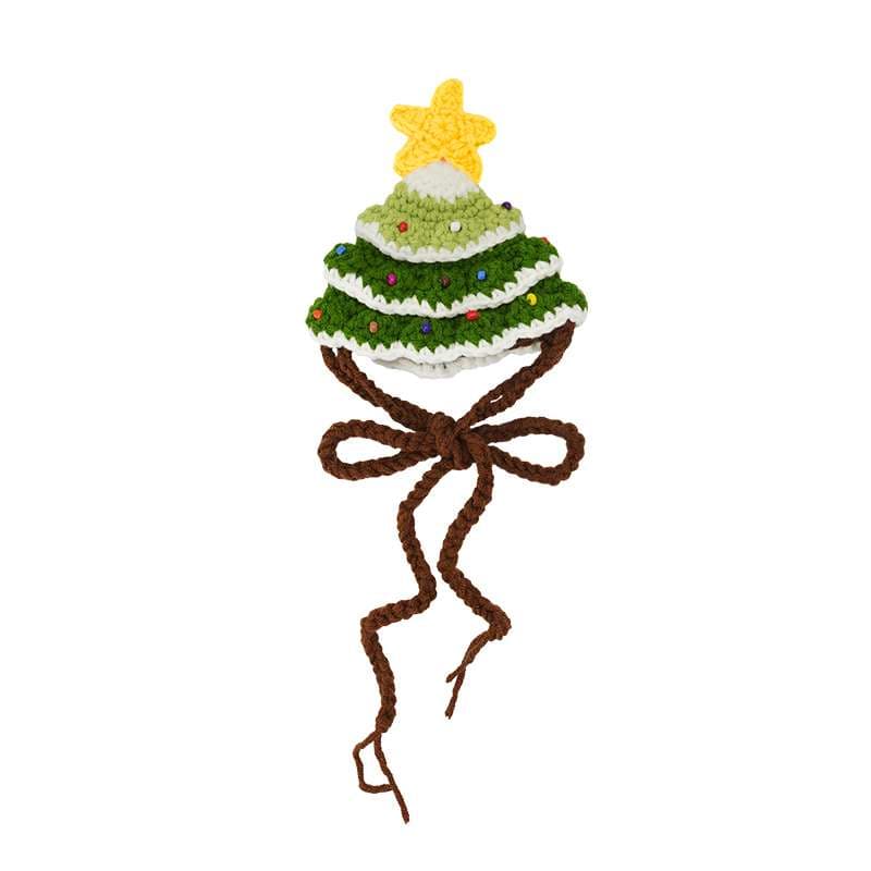ペット用首輪 クリスマスツリー帽子型首輪